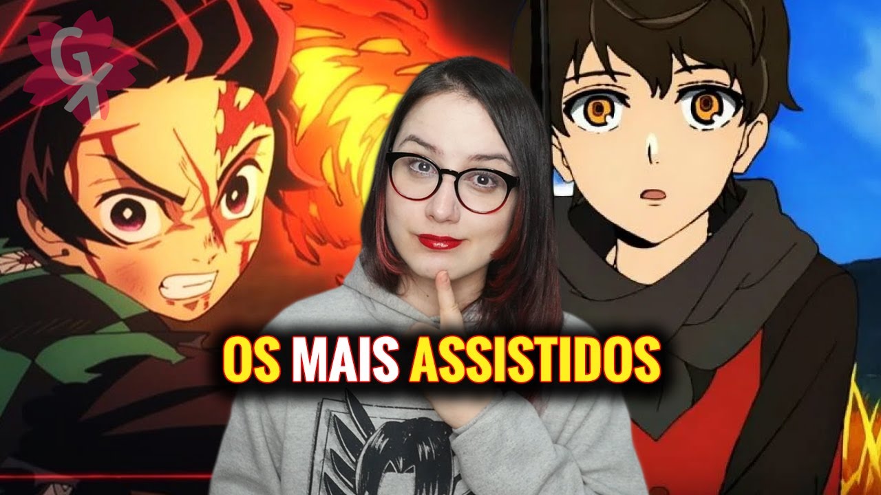 GabiXavier on X: Comentando a lista de animes mais assistidos em