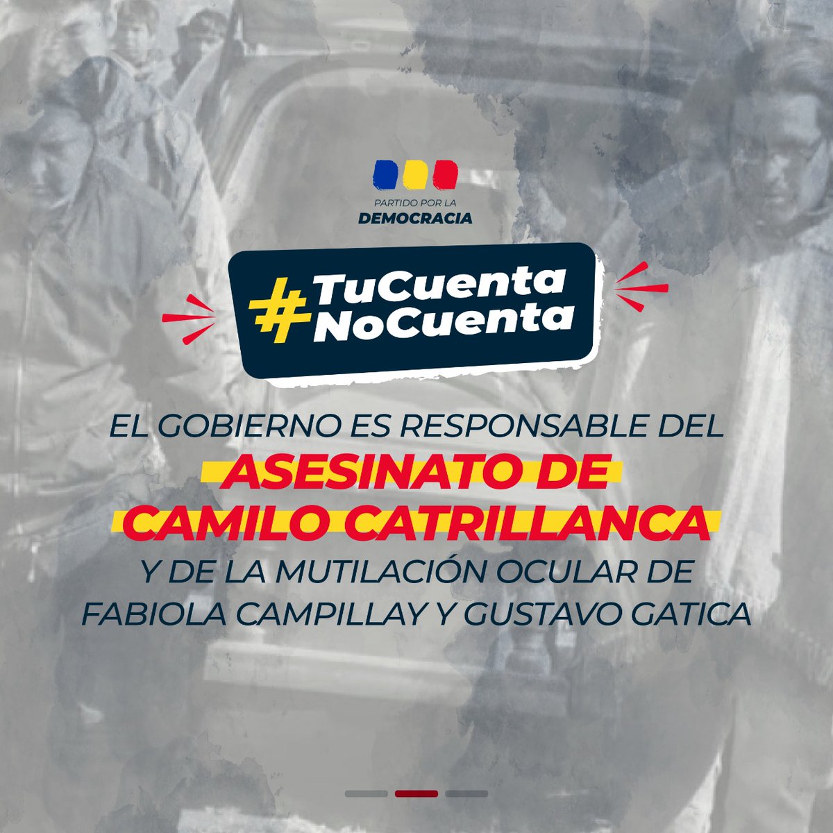 PPD_Chile's tweet photo. ¿Se te olvidó mencionar el alevoso crimen de Camilo Catrillanca o la ceguera de Fabiola Campillay y Gustavo Gatica? #TuCuentaNoCuenta #cuentapublica2020 #CuentaPública #CacerolazoNacional https://t.co/nvEUChDchf