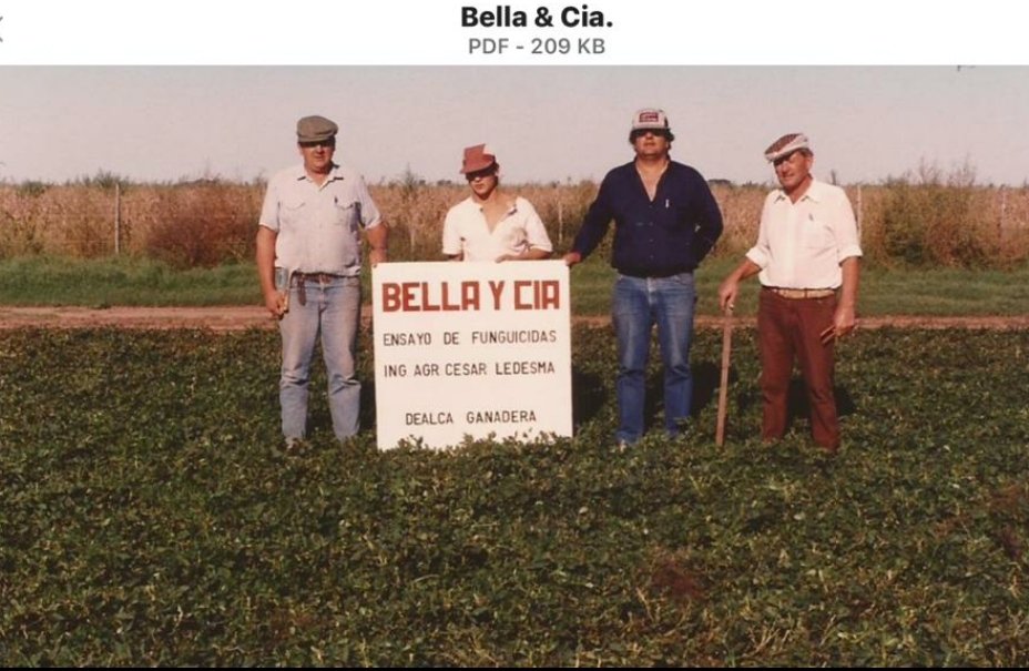 Hablame de maniseros... Oscar Cavigliasso, Claudio Cavigliasso, Ing. Ledesma y Delmo Cavigliasso con su tenaza infaltable..🥜👏🥜