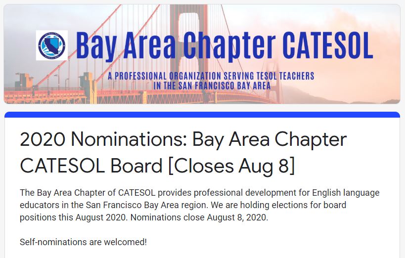catesolbayarea's tweet photo. Now Accepting Board Nominations. Nominations close Aug 8. Learn more: https://t.co/P9wjc9D1pk https://t.co/EoYssnkhJN