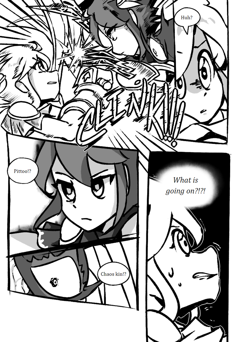 four more pages of the chaos kin comic! 🏹 