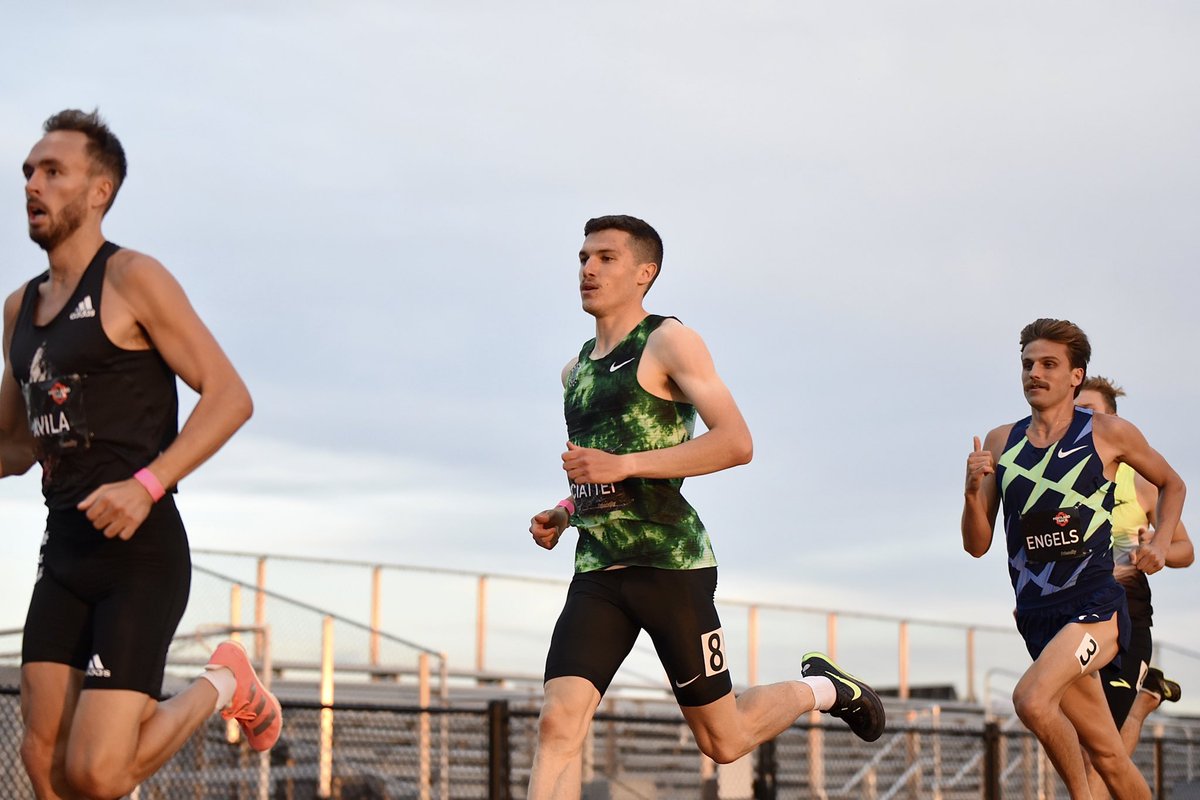 TrackTownUSA's tweet photo. Shoutout to @willpaulson1500 and @vincentciattei of @OregonTCElite on their BIG 3:35.59 and 3:36.35 PBs at the #revengeofthefriendly 🎉 #rowknows https://t.co/VNo6xjKk5v