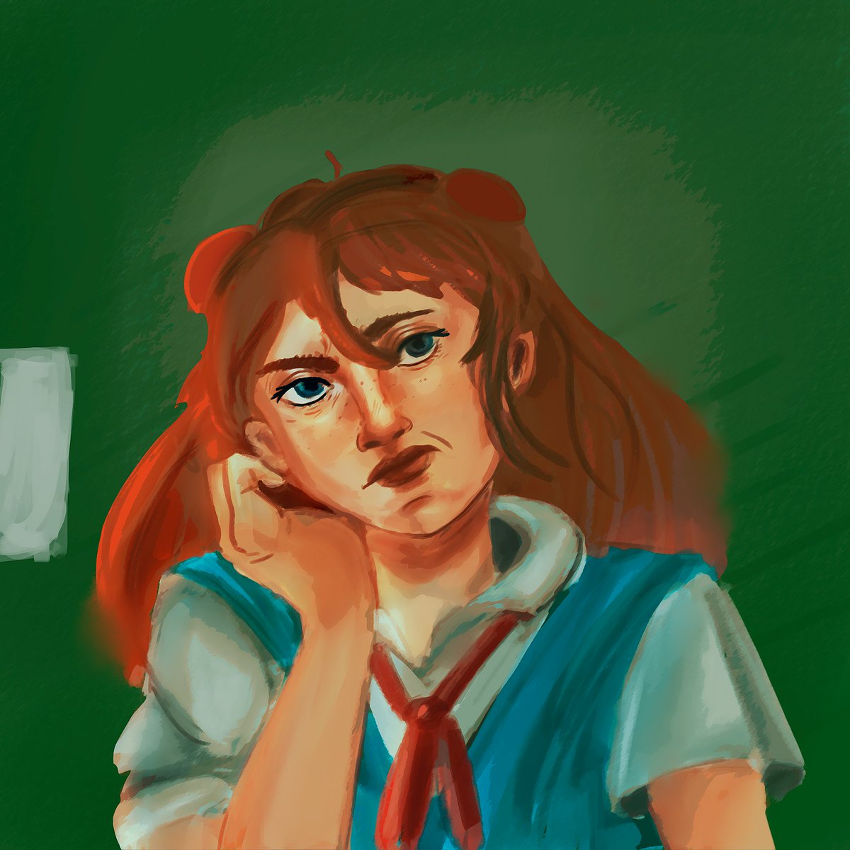 baticeering's tweet photo. #asukaredraw but its that one smug asuka picture!!!
 #nge #evangelion https://t.co/pqIvgEI1o0