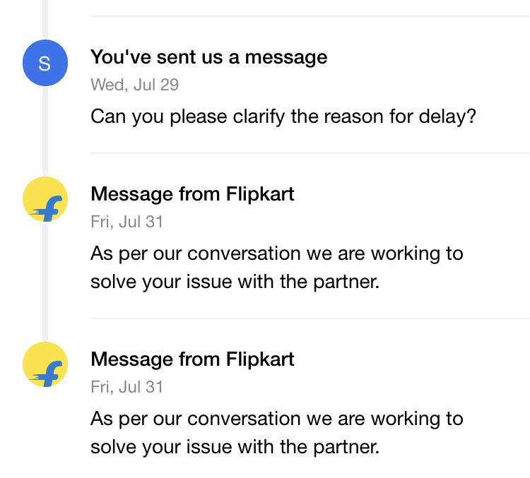 shyjithk's tweet photo. @Flipkart Knowing the fact that courier deliveries are delayed, but you have delayed the mobile delivery more than a week and When approached,your support team gives a generic statements which shows how insensitive you are. Can you confirm the exact delivery date? https://t.co/Ricymgpi4N