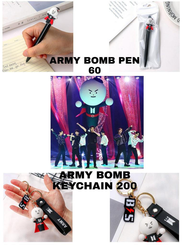 ARMY BOMB PEN AND KEYCHAINDOO AND DOP: AUGUST 28Order form:  https://bit.ly/3jYVAru [PLEASE HELP RT ] #KIMercPHGO