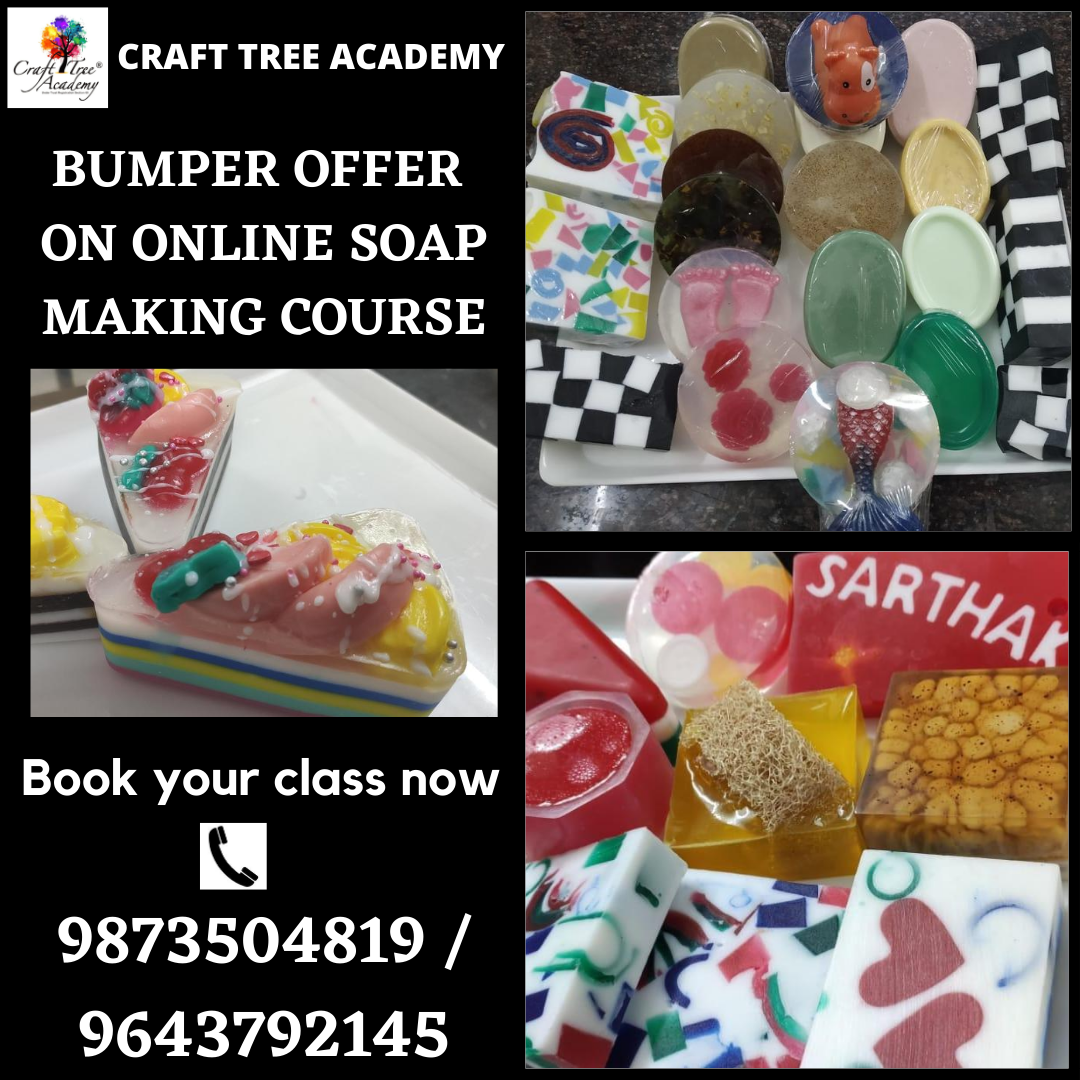 craftreeacademy's tweet photo. BUMPER OFFER ON ONLINE SOAP MAKING COURSE
Call us on☎️9873504819 or 9643792145
Or visit🌐https://t.co/aVTkDKk56z or https://t.co/k7Nyi7XTII
#crafttreeacademy #soapmakingcourse #soap #meltandpoursoap #coldprocesssoap #soapmaking #homemadesoap #organic #naturalsoapmaking #natural https://t.co/4MUasJN1Iv