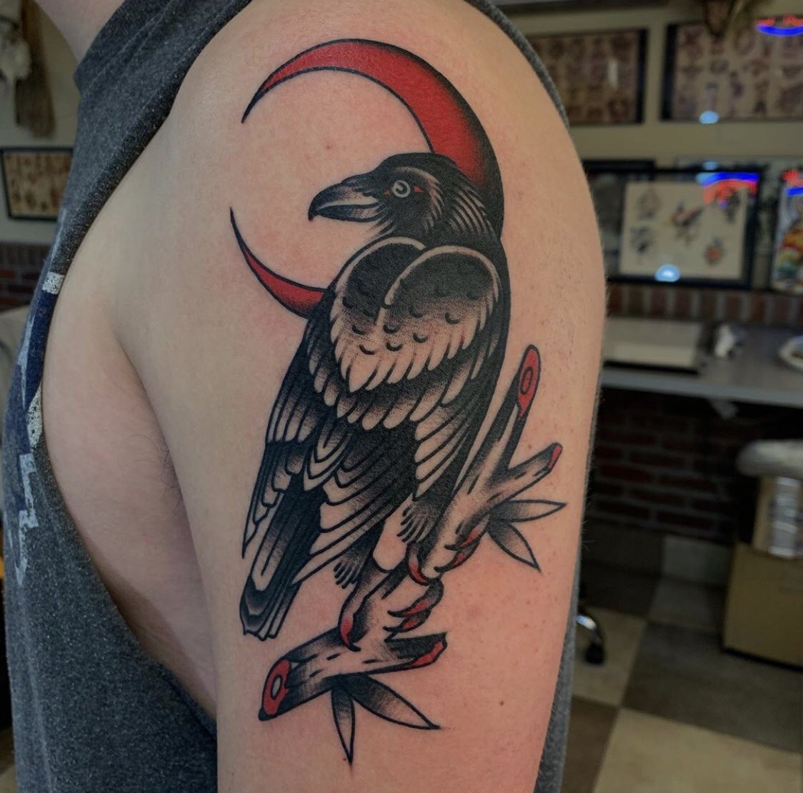 Raven Tattoo - 200+ Crow Tattoo Designs To Inspire You - Tattoo Stylist |  Crow tattoo design, Traditional tattoo crow, Traditional tattoo forearm
