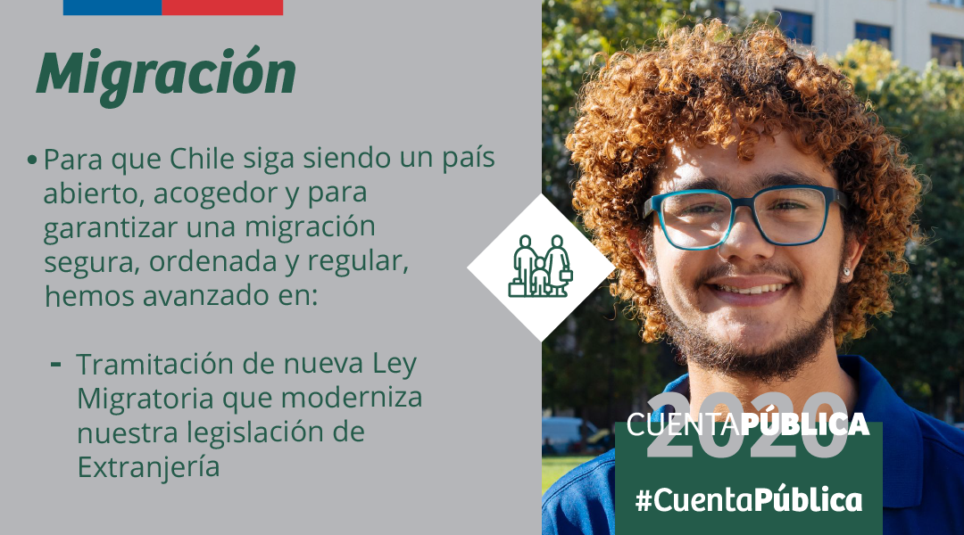 🔸Porque garantizar una migración segura, ordenada y regular es fundamental, hemos avanzado en la tramitación de una nueva Ley Migratoria que moderniza nuestra legislación de Extranjería. #CuentaPública