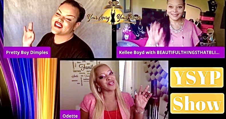 Prettyboybarbie's tweet photo. Watch Me On The Talk Show YSYP๐ https://t.co/ggvZ8Y7QHU #womanempowerment #womanownedbusiness #blacklivesmatter #postivevibes #insperation #insperational #insperationalwomen #prettyboydimples #prettyboydimplesinterview #lgbtq๐ #gaymen #beauty #makeup #YSYP #yourstoryyourpower https://t.co/FOMRHrPPKf
