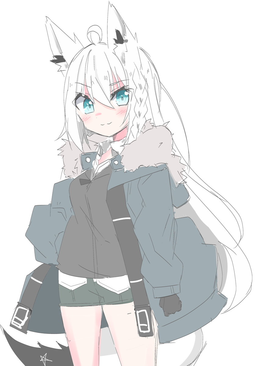 白上フブキ 「私なりの新衣装予想です
どうであれ楽しみですけどね

#絵フブキ 」|たまき七式(ななしき)のイラスト