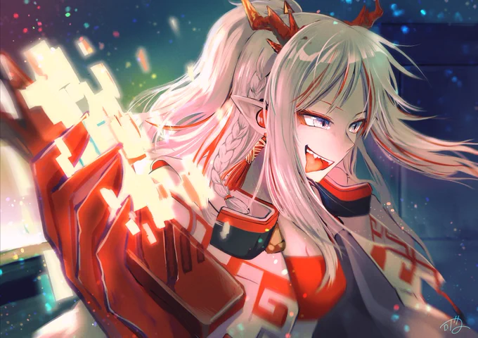 ニェン来てくれ……の絵
#アークナイツ 