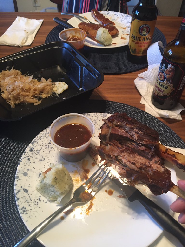 Magrathea_staff's tweet photo. German dinner before leaving “Heidelberg” and  #Exo3 https://t.co/Wbb8MofEQS