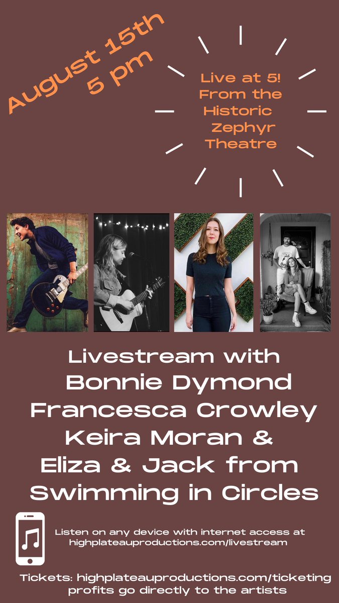 cescacrowley's tweet photo. Hey guys, I am doing a livestream on August 15th from the Zephyr Theatre! Tickets are available on my Spotify. @HighPlateauProd #livestream #lamusicscene #independentartist #losangeles https://t.co/kgfl5PcsQI