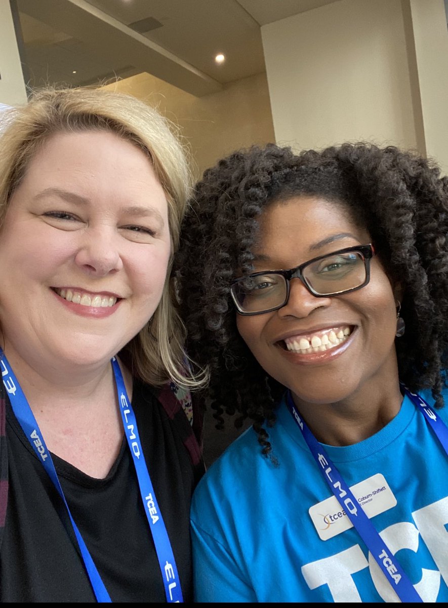 HeatherRSolis's tweet photo. I met @CoburnCori at TCEA in February. Little did I know that 6 months later I would get to work with her every day!  #DLC https://t.co/pb0o5smWZu