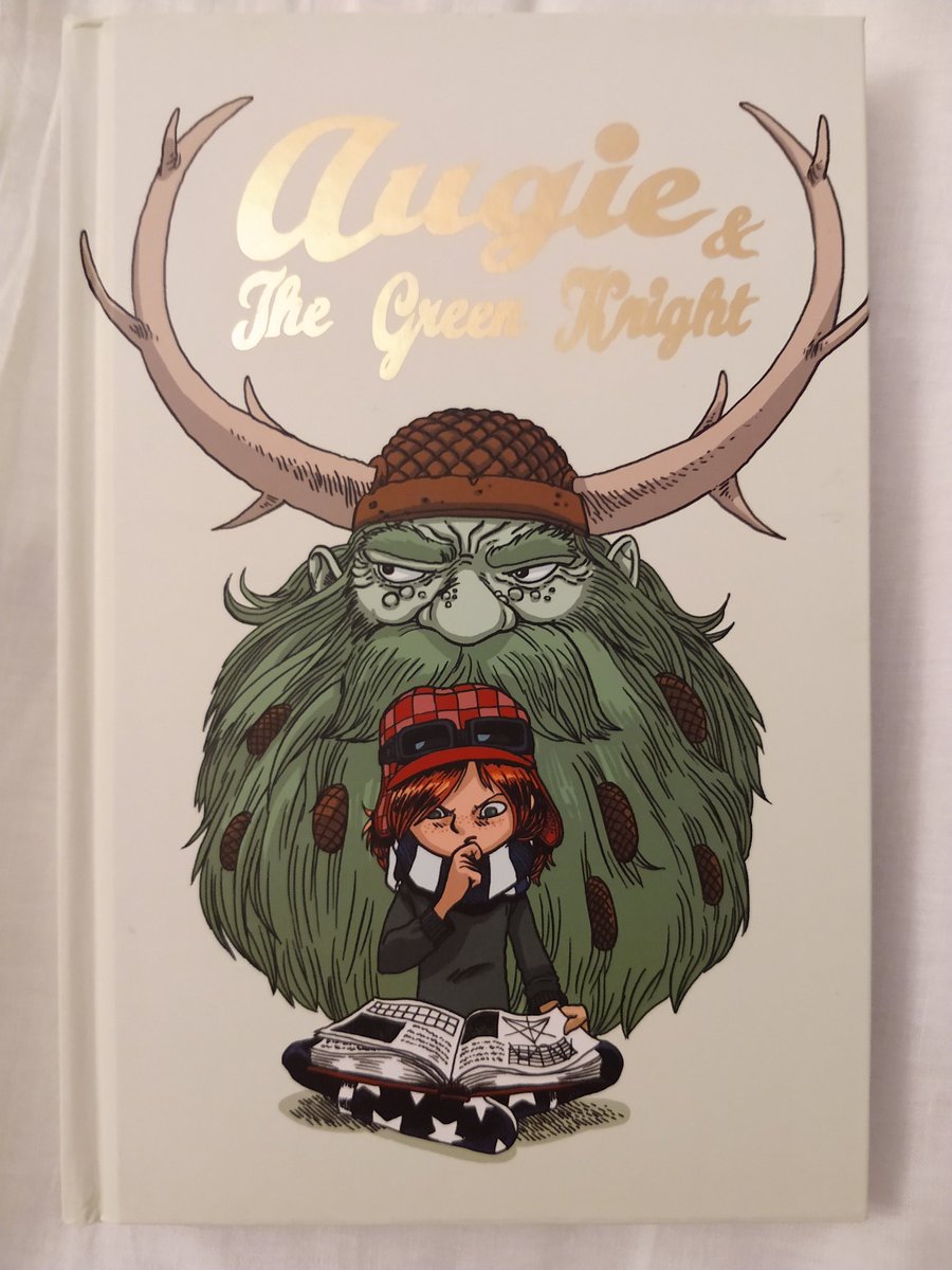 44. Augie and the Green KnightBy  @ZachWeiner and illustrated by  @Bouletcorp I backed this on Kickstarter but lost the original copyIt is extremely good, perfect really, for an unusually precocious grade schooler but might not be fully appreciated otherwise