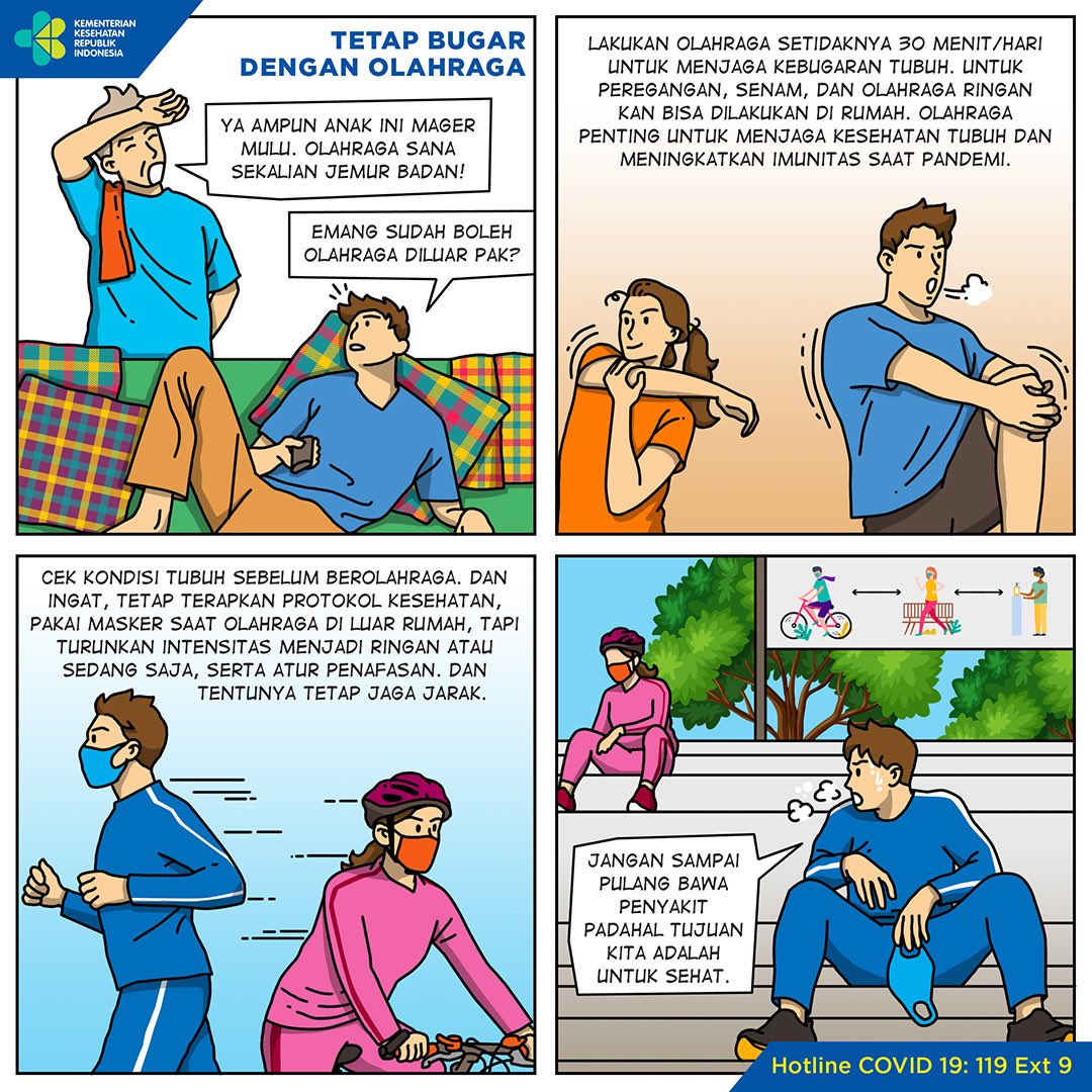 Kemenkes Ri No Twitter Menjaga Tubuh Tetap Sehat Dan Bugar Terutama Di Masa Pandemi Covid 19 Merupakan Hal Yang Sangat Penting Ini Bisa Dilakukan Dengan Cara Rutin Aktivitas Fisik Atau Olahraga Https T Co Sp6wm4wyzn