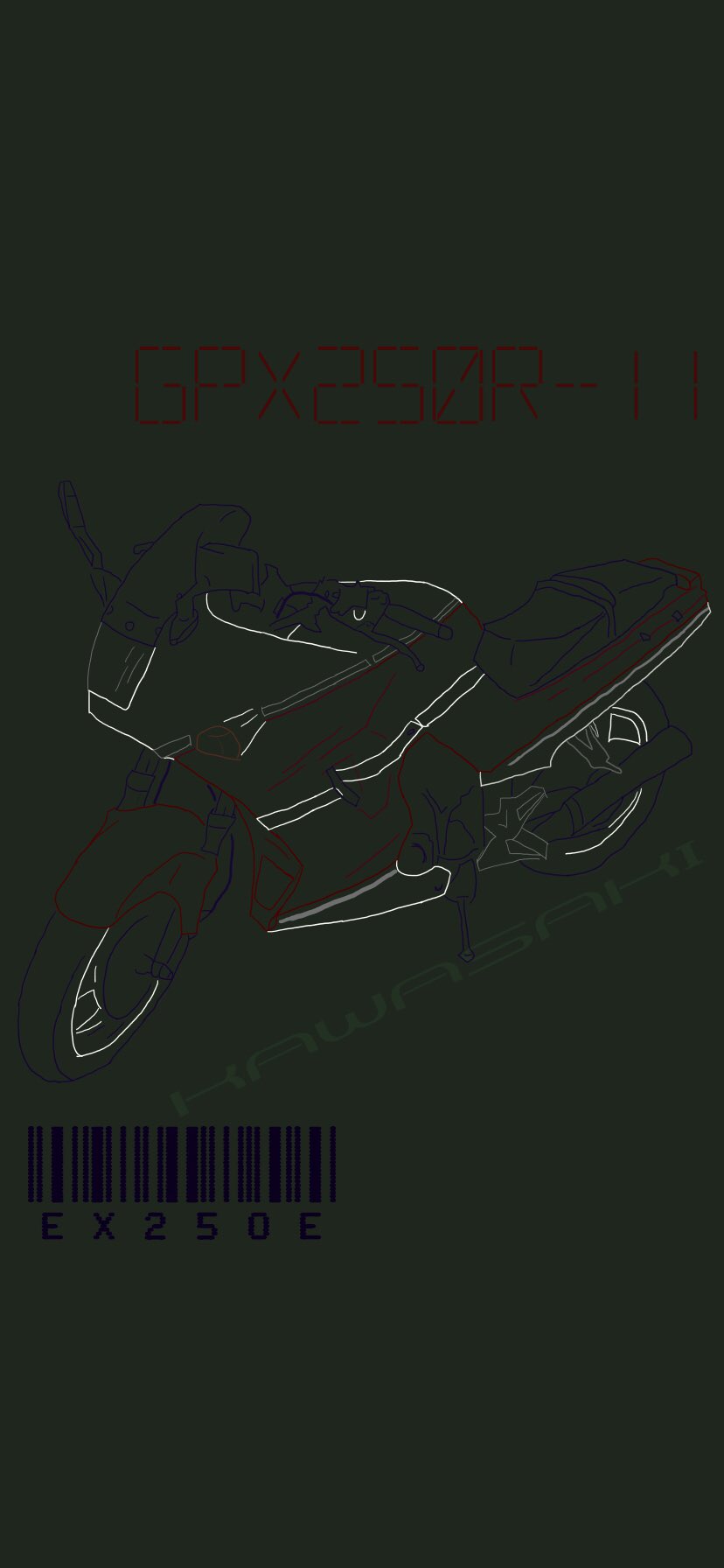 Tkfactory ころファク カワサキのフルカウル系 スマホ用壁紙 待ち受け 描きました 良かったら使ってください 1 Ninja Zx 14r 2 Gpx250r Ii 3 Zxr250 カワサキ Kawasaki T Co Fynn9s5riq Twitter