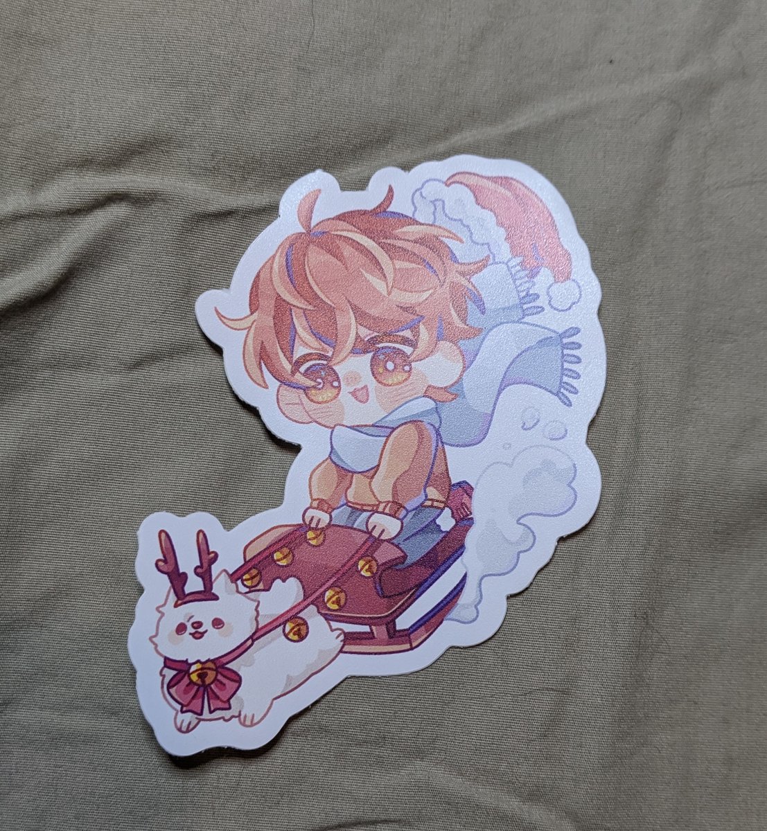 PRODUCTION UPDATE: We've started getting merch from our manus! Check out this art by our wonderful print and sticker artists, <a href="/almalvart/">Irene Almazán</a> <a href="/ameboshi_/">🌸Ame🌸 ✨ @NC148 P4 JWMadrid</a> <a href="/whalesharkollie/">파트너 소개팅 방</a> <a href="/ceallachs_/">Chii 🌸</a> &amp; <a href="/StudioTipTop/">K</a>! Keep an eye out for more updates; things should be coming in soon!