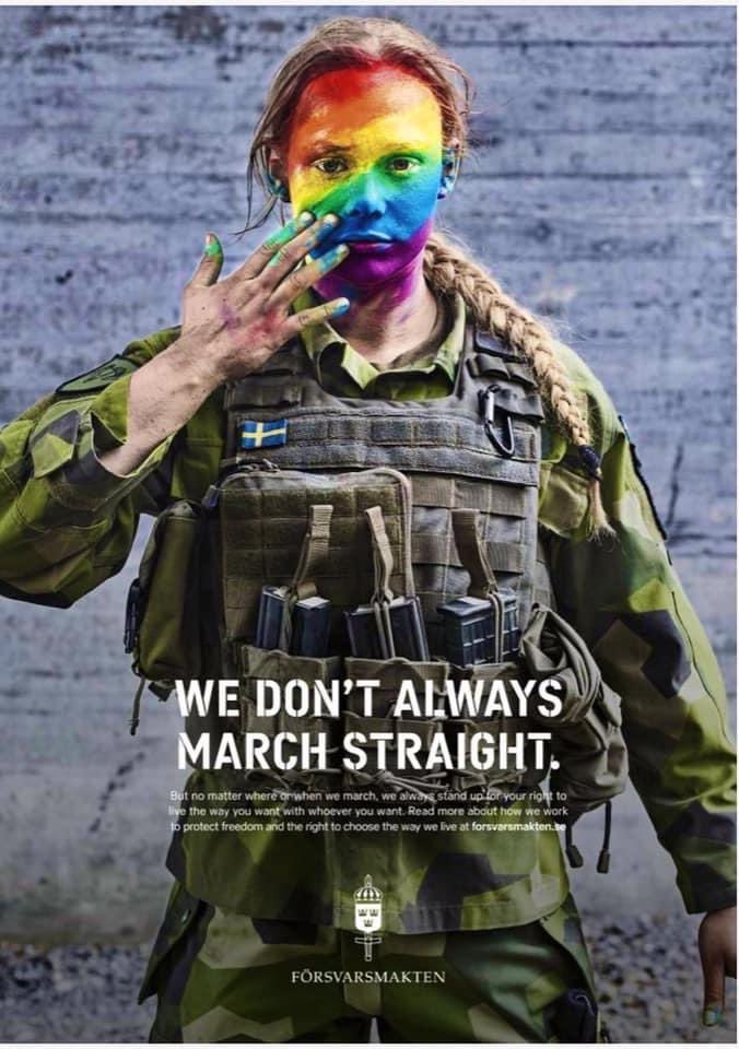 Watch and learn ... From the Swedish Armed Forces on  #StockholmPride