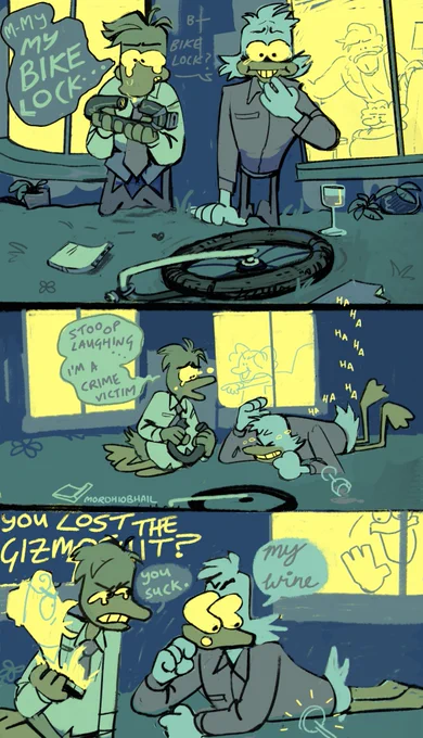 enjoy this incomprehensible comic about the aftermath of dinner at the drakepad household 