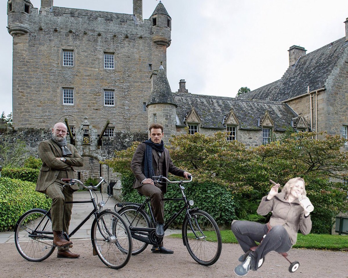 RuschAudrey's tweet photo. When a pandemic prevents any traveling, take a virtual quarancation and have a few with @grahammctavish and @SamHeughan on their @MenInKiltsSTARZ tour across Scotland! @peekaboo_jen you inspired me. #whiskyNhistory #quarancation #meninkilts #ICanDrinkthemunderthetable #funtimes https://t.co/40WAOh730d