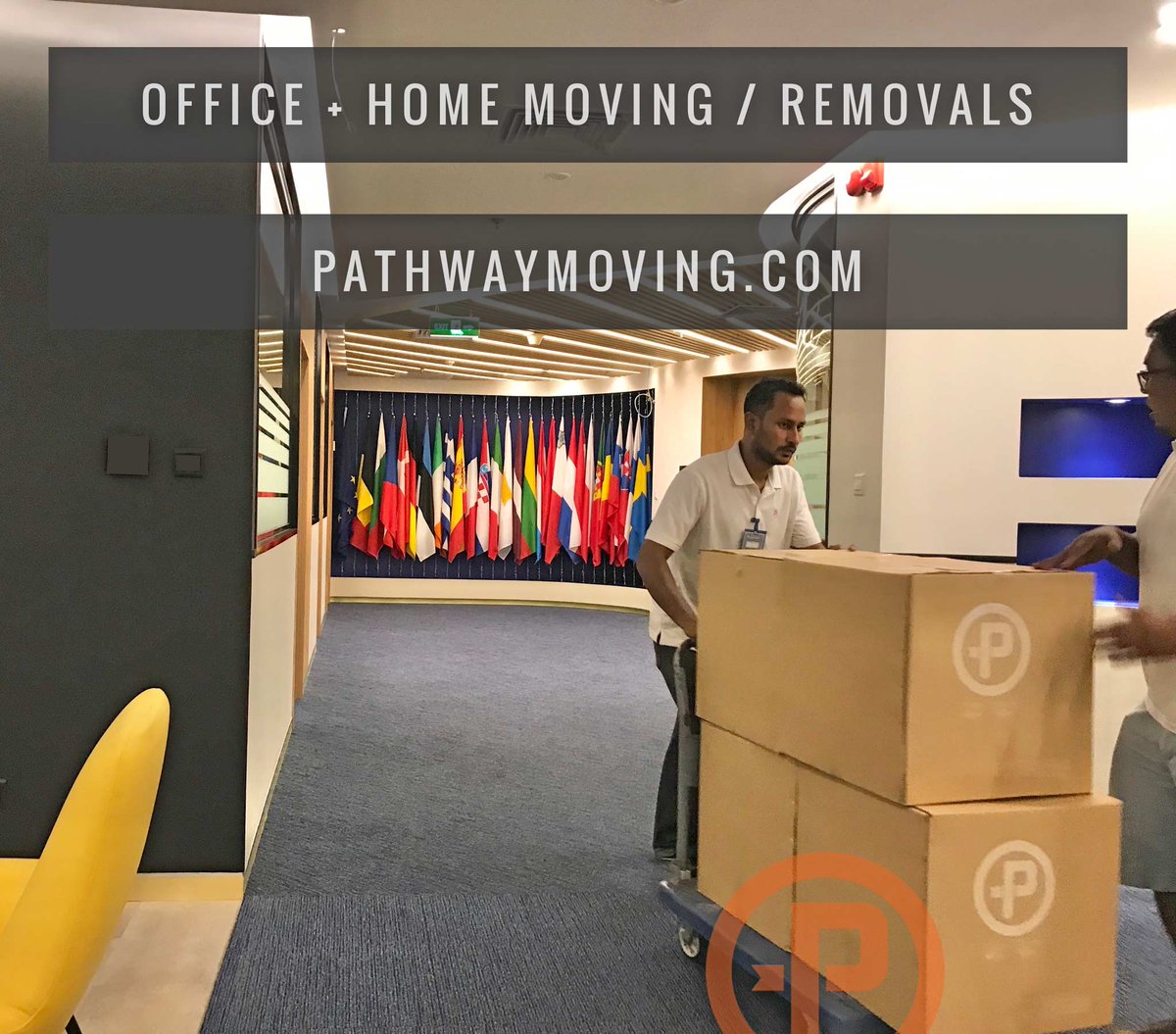 PathwayMoving's tweet image. Over the last several months we've been helping the European Union relocate to their new office. #yangon #myanmar