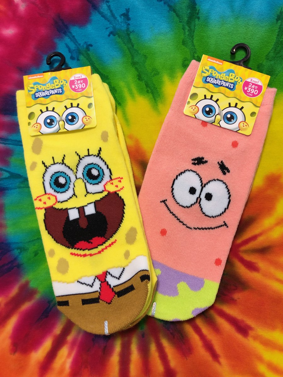 新品 スポンジボブ キャラクター 靴下 2足 14000円