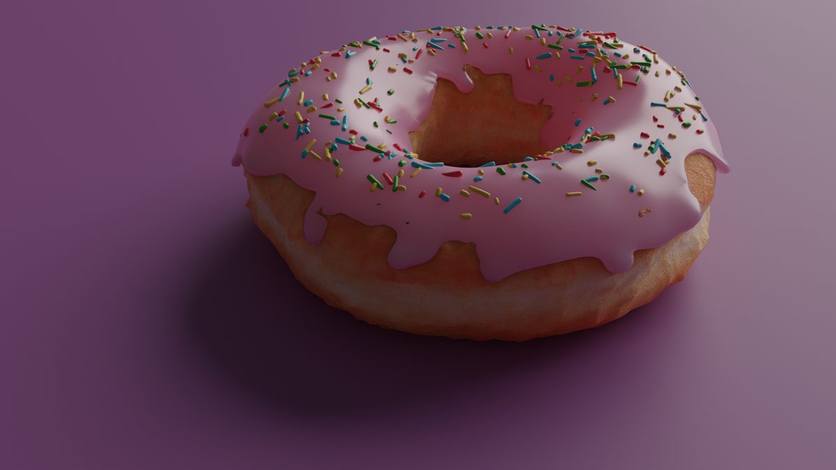 shinoluigi's tweet photo. Don't -> Donut -> Donuts in #blender thanks to the #blenderguru #blendergurututorial @andrewpprice #3D #3dmodeling #donuts #pink #sprinkles #plate #food #sweets #dessert #chocolate https://t.co/1Rujdd2xW5