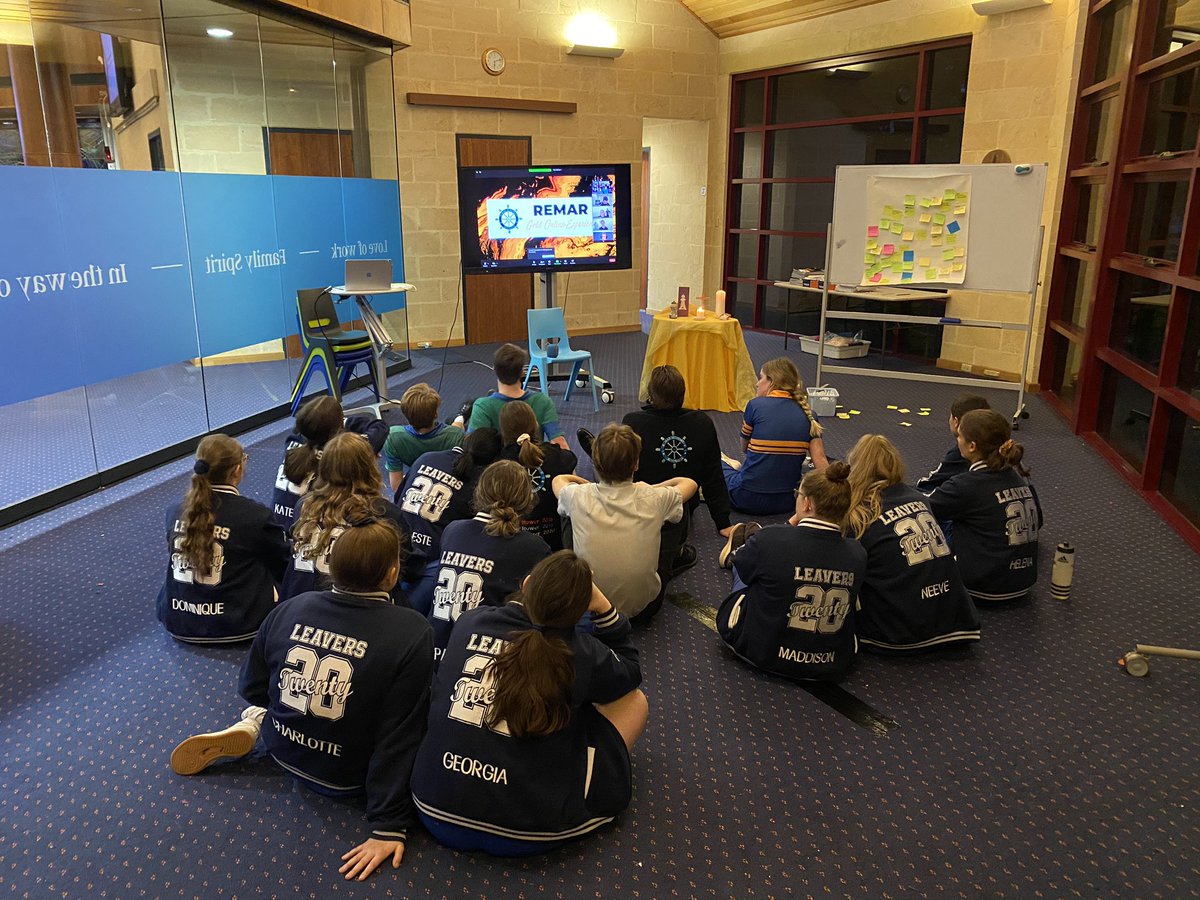 simon__martino's tweet photo. Yr11&amp;12 Remar students made an excellent start to their Retreats. Reflecting on their journey’s and what it means to live as Christ’s disciples and being a witness in our community. #wemarists #shinethroughdiscovery @NewmanCollegeWA @Cassandra__Hall https://t.co/IH7xMf2wAV