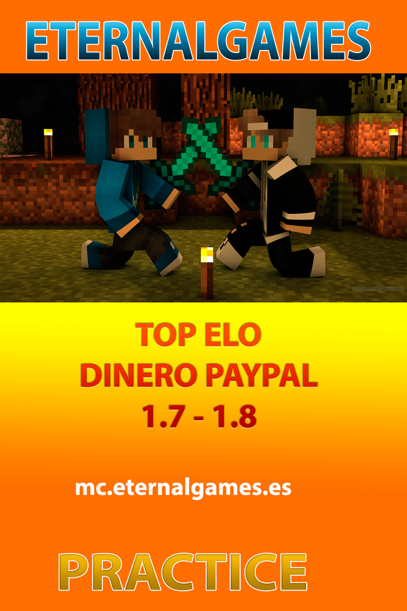 NetPeruGames's tweet image. #Practice Gana dinero Siendo el mejor en pvp
Invita a tus amigos:
mc.eternalgames.es