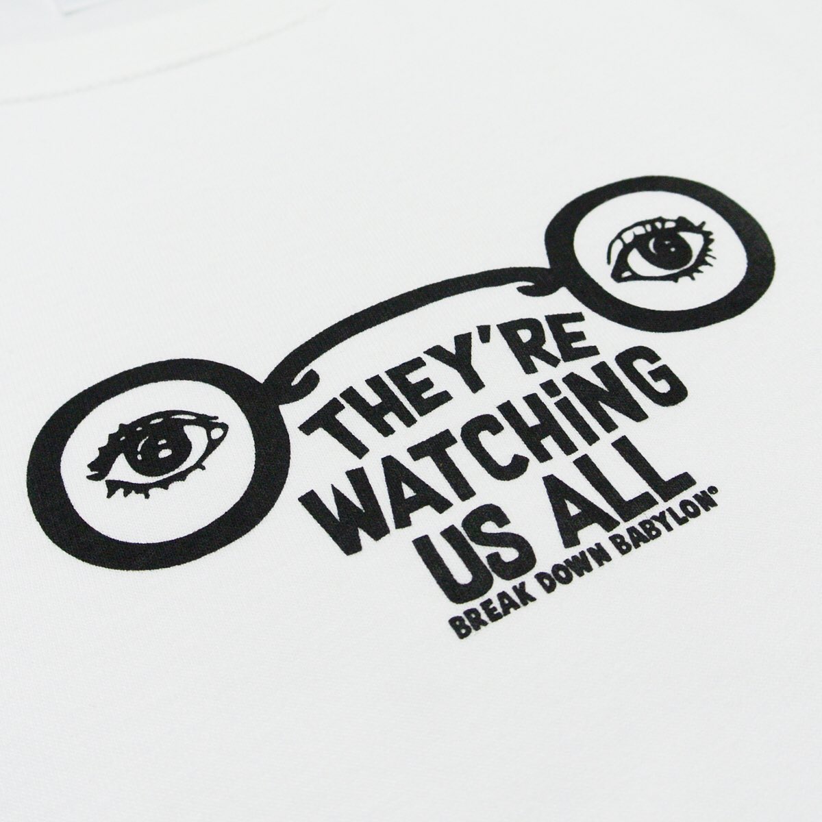 BDBJPN's tweet photo. "They're watching " Tee available now.
🆕🆕🆕
#BDB #BreakDownBabylon #2020ss #発売中 https://t.co/ydqA58aapE