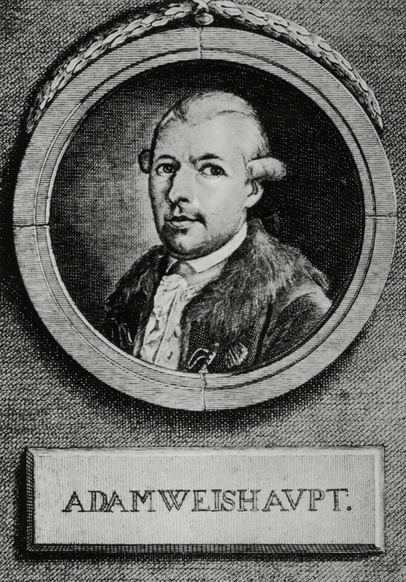 The 8 rings in relationship to the Illuminati were 8) Novice, 7) Minerval, 6) Illuminis minor, 5) Freemason, 4) Presbyter, 3) Regent, 2) Magus and 1) Rex and if you need an explaination I can go further. The founder, Adam Weishaupt was in the middle as the ruler.