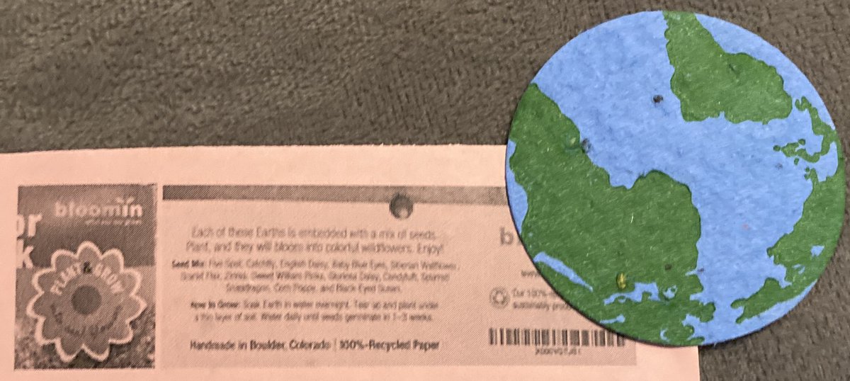 GLC Rocks! Best gift ever. Can’t wait for my wild flowers to grow. What a wonderful way to brighten our world. Thanks <a href="/karin_aure/">Karin Aure</a>  #GLC #beautifyourworld