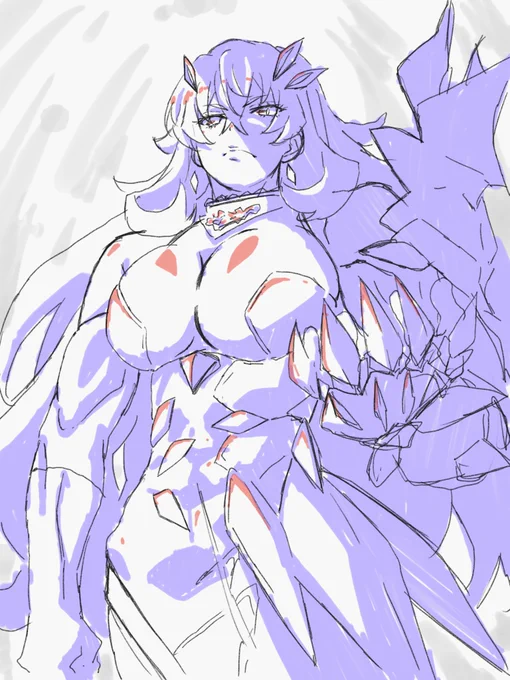 FGOの新OPに出てきた謎の巨乳ゴリラウーマンさん
ほぼ予想絵
片側にアーマー付けてるように見えるけど暗くてディテールも全然分からんちん 