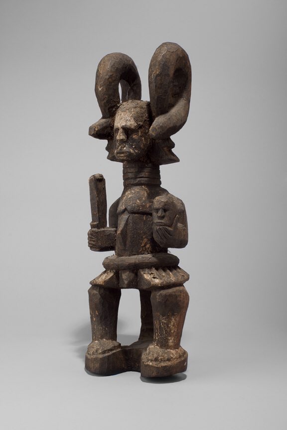 The Apis Bull was a popular divine image of fertility in 3,000 BC Egypt, as the patron deity of Memphis. Within the traditional Igbo religion Odinani, followers worship the alusi Ikenga: a representation of determination, with two horns to represent self-will.