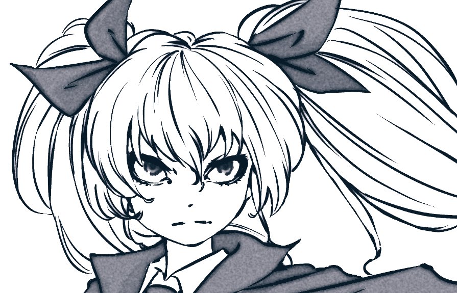 絵をモノクロにするとかっこいい