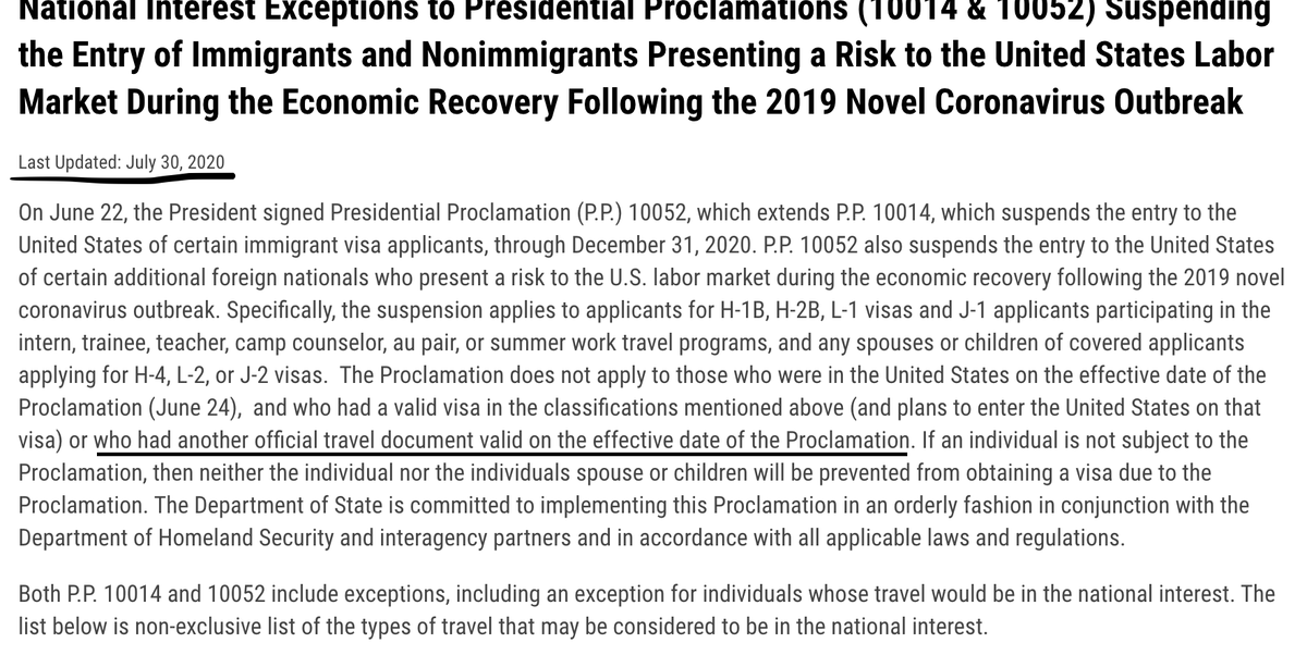 ramkrishs's tweet photo. @TravelGov I am an F1 OPT student in cap-gap extension, I was in United states till last week, recently my H1B petition approved. I came to India due to unavoidable circumstances.
Can I apply for H1b visa stamping? Am I exempted from the Proclamation ? https://t.co/9uGGfttTY4