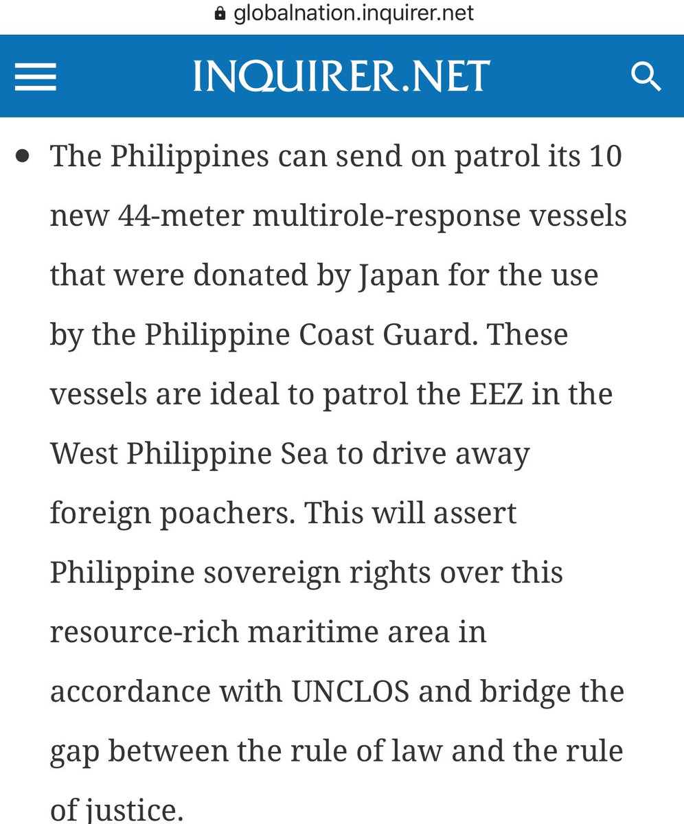 Carpio: “The Filipino people should not be intimidated by national leaders who peddle a false option that either we go to war with China or submit to China.”  #WestPhilippineSea “Carpio offers Duterte no-war options to enforce arbitral ruling.”(1/2) https://globalnation.inquirer.net/177928/sc-justice-carpio-to-duterte-here-are-non-war-options-to-enforce-wps-arbitral-ruling