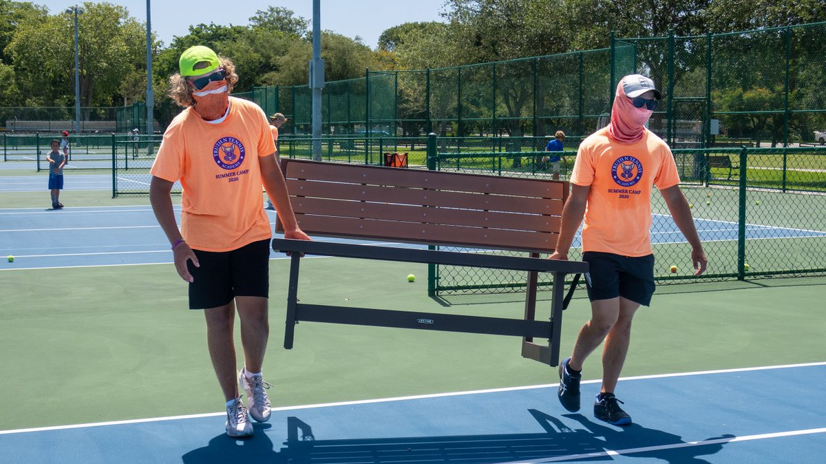 TruthNTennis's tweet photo. As Hurricane #Isaias approahes , we make final preparations for the nasty weather.  No tennis tomorrow.  @USTAFlorida  @usta @laurabowen77 #summertenniscamp2020 #tennisflorida #StaySafe https://t.co/2L2LFNwTQu