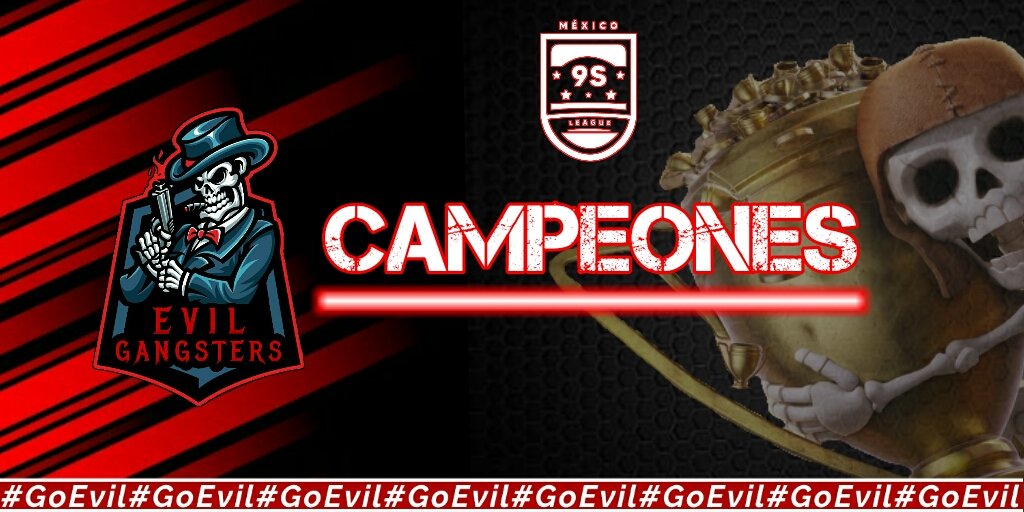 EVG_eSportsMX's tweet photo. Tras 15 jornadas y playoffs nos logramos coronar campeones de la @9SL_Mexico en un partido donde más de uno perdió la cabeza ante un poderoso rival.

🗣 @alex_am00786 

Jugadores:

@JLmr7777 
@LenoMagnoYT 
@ac_weakness 
@IamNorman_17 
@xDarkFenix1 
@_TheKingCR 
@EVGELMANCO22 https://t.co/vUqAYAl4wc