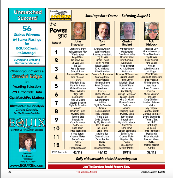 saratogaspecial's tweet photo. Issue #6 of The Saratoga Special, SP by 
@EclipseTBP, is NOW available! Tune in for all of the Whitney Day previews, a very special @FasigTiptonCo Stable Tour, selections from Toga's leading handicappers and much more! 📲 https://t.co/ZDTIoxPdOI https://t.co/Zw1HyylqpW