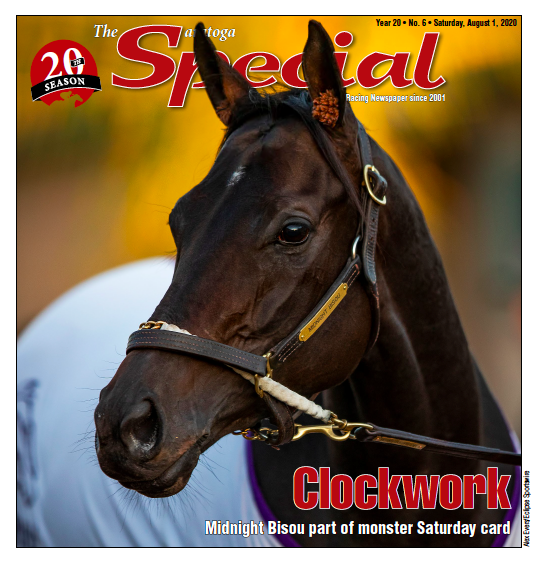 saratogaspecial's tweet photo. Issue #6 of The Saratoga Special, SP by 
@EclipseTBP, is NOW available! Tune in for all of the Whitney Day previews, a very special @FasigTiptonCo Stable Tour, selections from Toga's leading handicappers and much more! 📲 https://t.co/ZDTIoxPdOI https://t.co/Zw1HyylqpW
