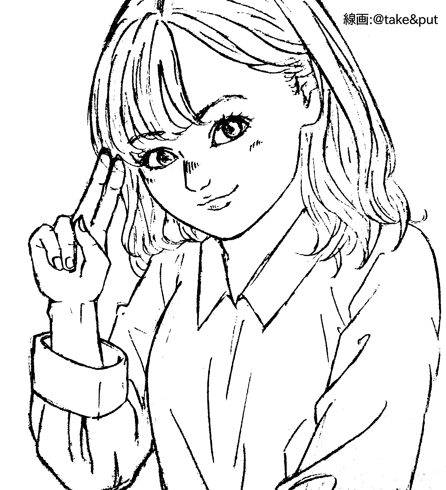 フリー線画 Twitter Search Twitter