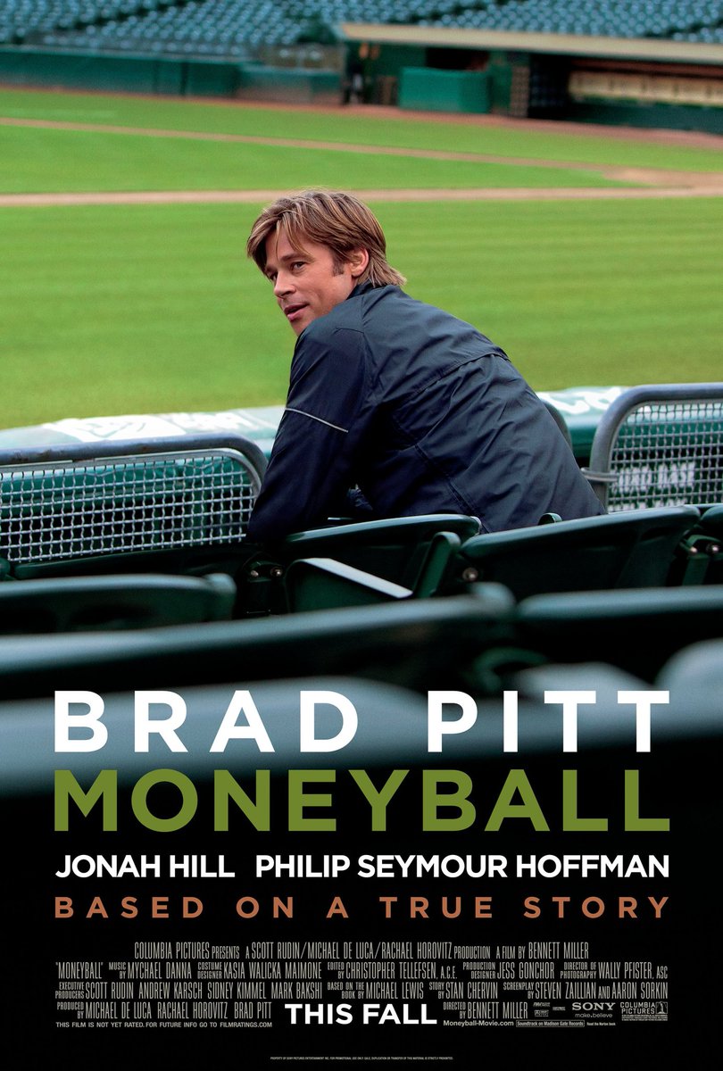 Moneyball 9.3/10Watched a bajillion times. Trade deadline scene one of the best 5 minutes you'll see in any movie.