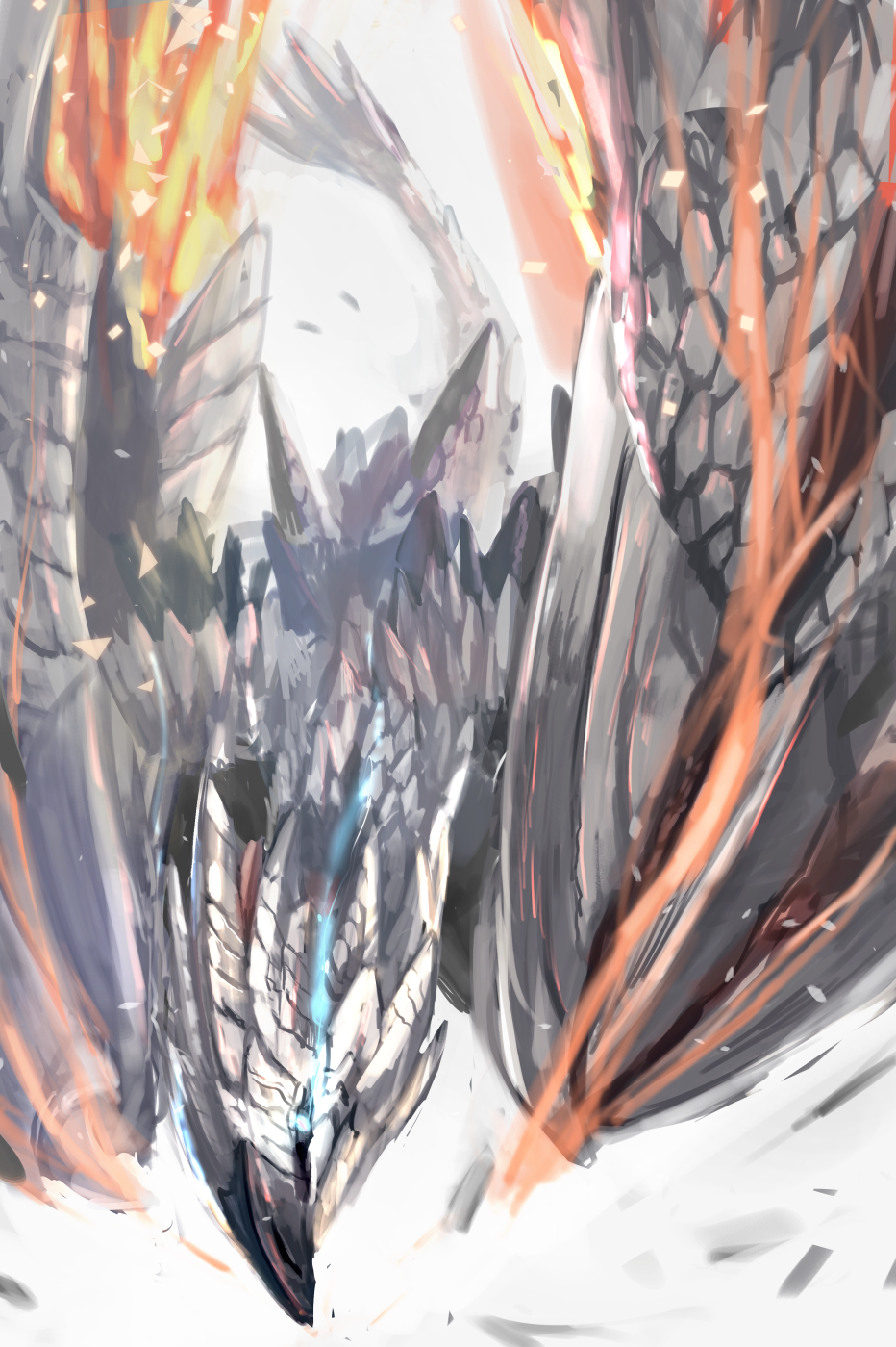 ウータン 仕事募集中 お題箱より モンスターハンターxx のバルファルクを描かせていただきました ありがとうございました T Co Ifoldxwucd Twitter