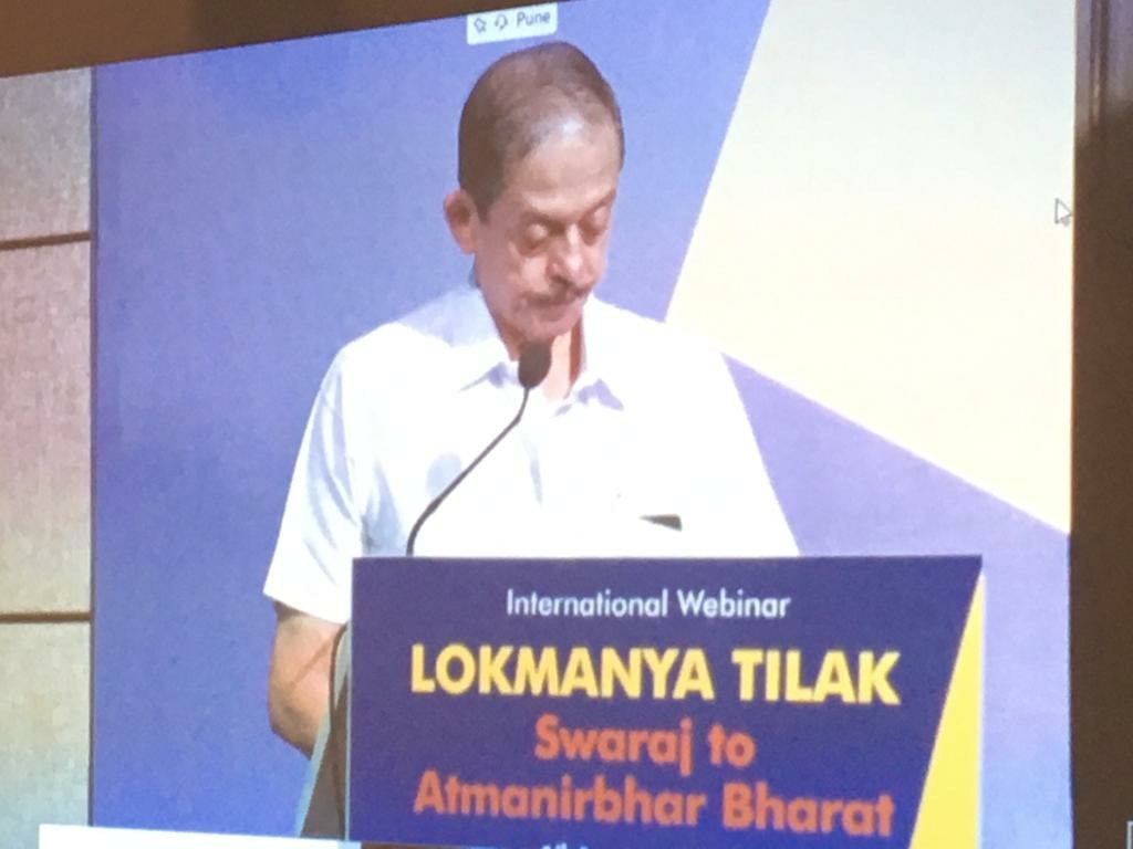 DeccanEducation's tweet photo. Lokmany Tilak Centennial Tribute- International Wedinar- Swaraj to Aatmanirbhar Bharat organized by ICCR in collaboration with Deccan Education Society.
#लोकमान्य_स्मृति_शताब्दी @ICCR_Delhi  @AmitShah 
 @mukta_tilak
 #TilakCentenary @DDNational https://t.co/tusSPkJXJy