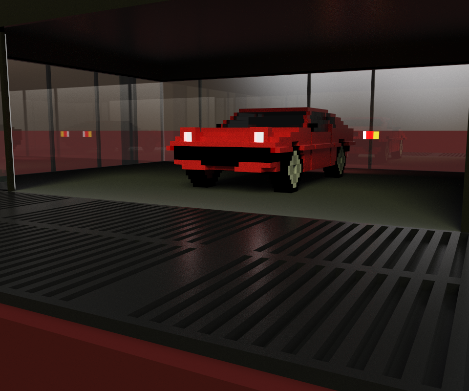 GameHologram's tweet photo. Minimalist glass and steel garage renders #gameart #voxel #voxelart #magicavoxel #ferrisbueller #ferrisbuellersdayoff https://t.co/cgx8MyWAOK