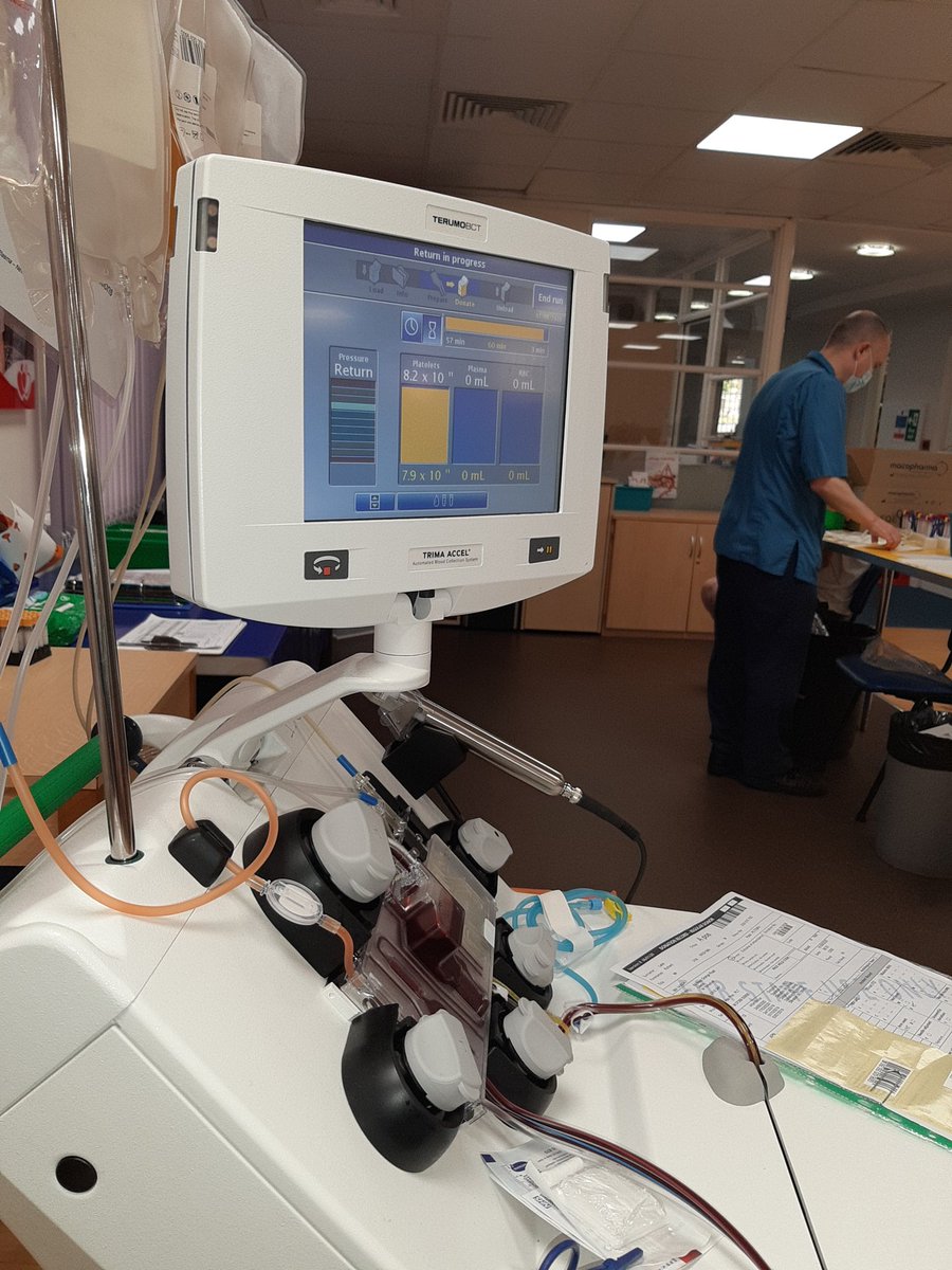 Ricky_Lake_'s tweet photo. @GiveBloodNHS Triple platelet donation today, must squeeze it in 2 bags 😅, 59 mins 😳, that's fast, always great care at the Leeds branch. If you've ever thought about donating and fit n well get in done, start with whole blood much quicker and you'll be saving lives https://t.co/oV0Z7TqTmD