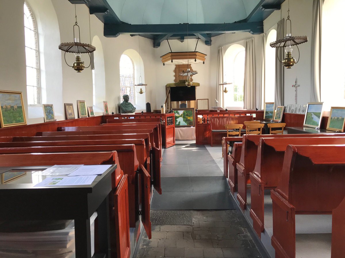 Fanmiddei de Mariatsjerke Foudgum @AldeFryskeTsjer iepen tusken 13.30 en 17.00 oere. Mei skilderijen fan <a href="/DinieGoedhart/">Dinie Goedhart</a> . Wolkom