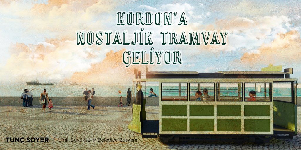 Alsancak Limanı ve Cumhuriyet Meydanı arasında nostaljik tramvay projesini başlatıyoruz.

1928’den itibaren İzmir’de kullanılan elektrikli tramvaylardan esinlenerek tasarlanan tramvay 9 Eylül’de seferlere başlayacak.

Düzenlenen halk toplantısında projeyi anlattık.